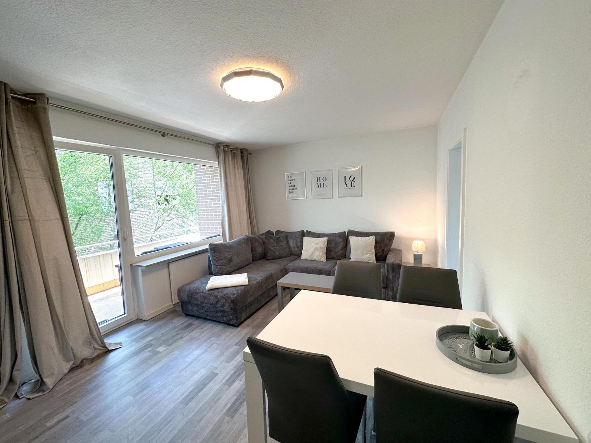 באד אויינהאוזן Stilvolles, Frisch Renoviertes 2Zi Apartment Mit Kueche Und Balkon In Kliniknaehe מראה חיצוני תמונה